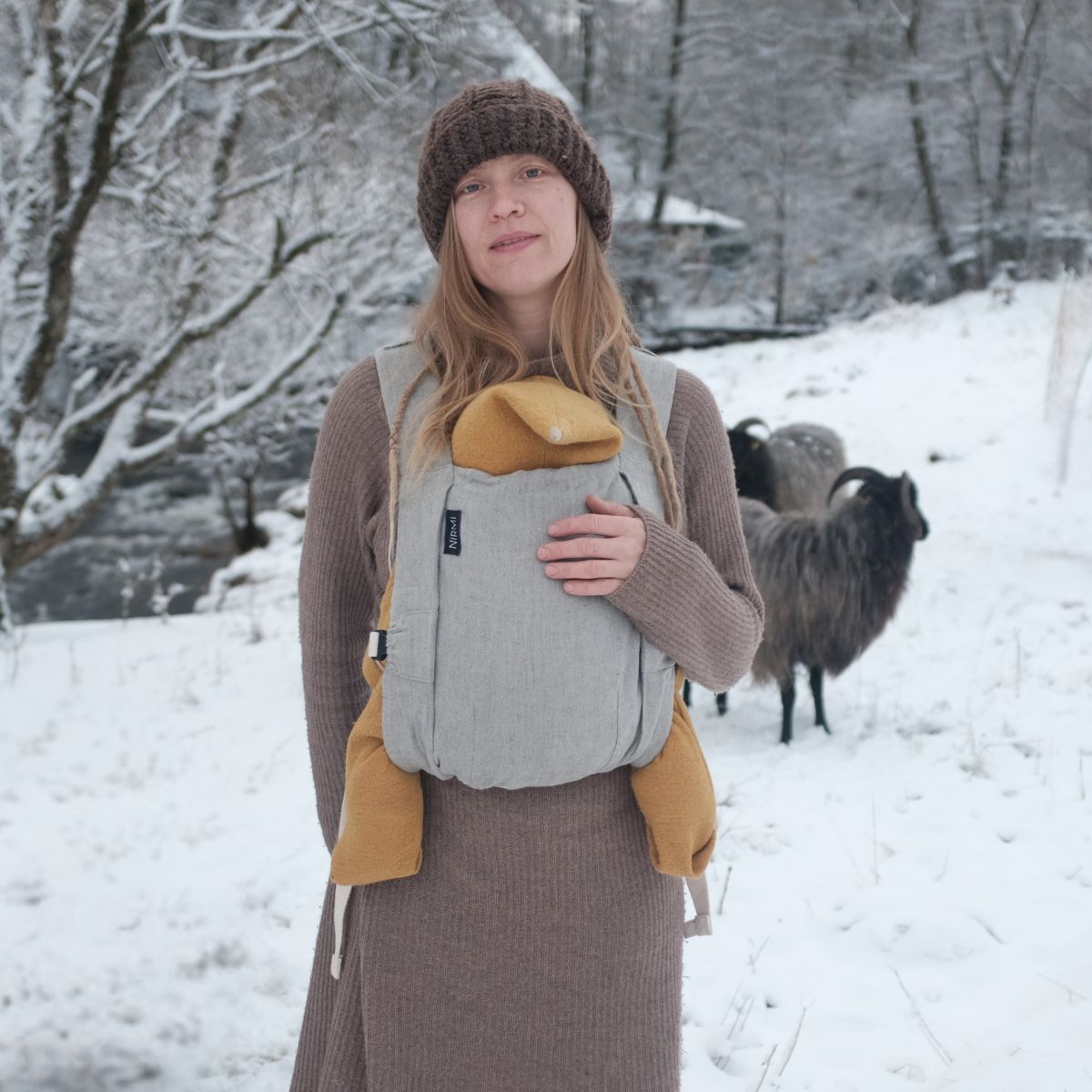 NIRMI bæresele i hør og uld | uden Impact Patch