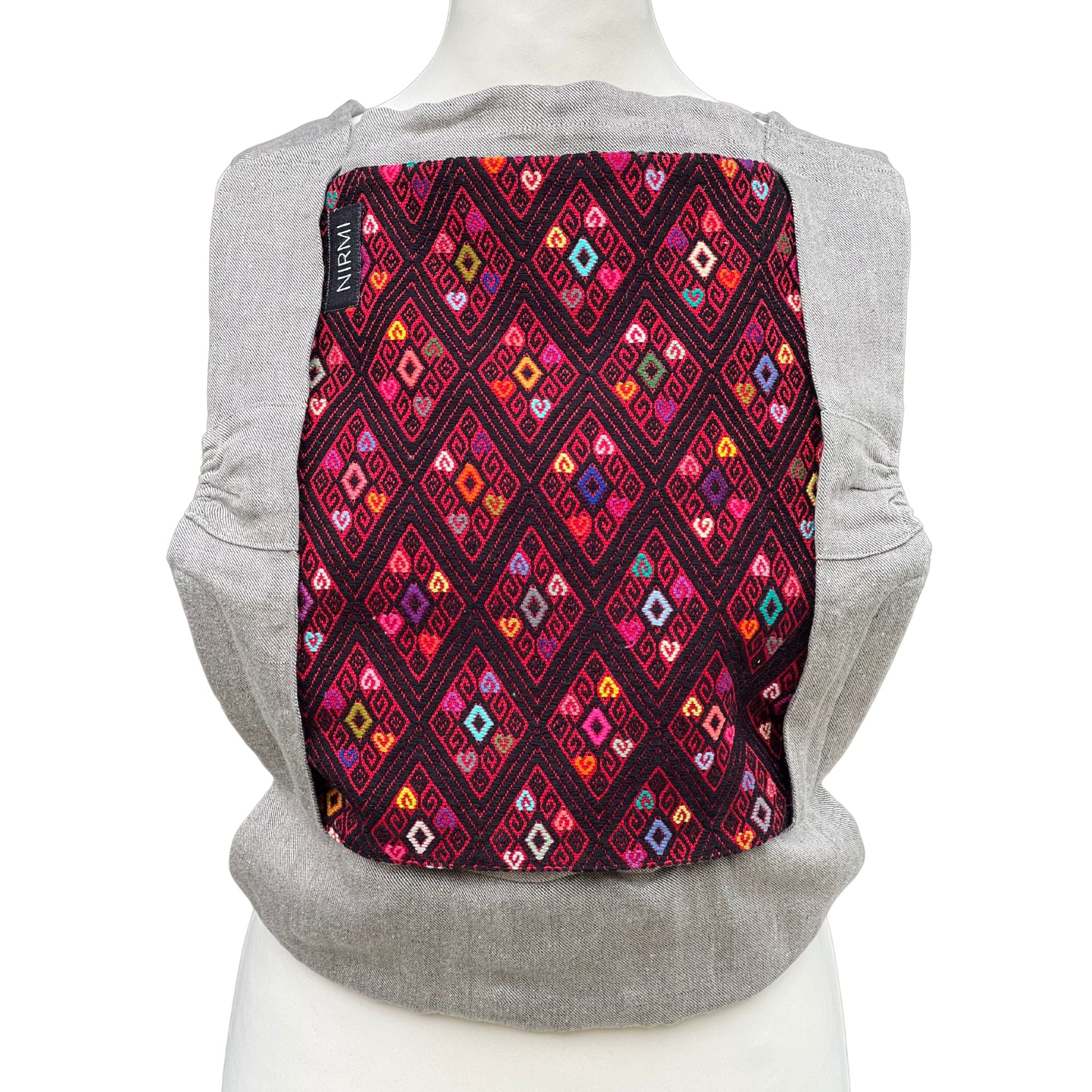 Nirmi Babytrage Babycarrier Patch Rombo Rojo Mexico