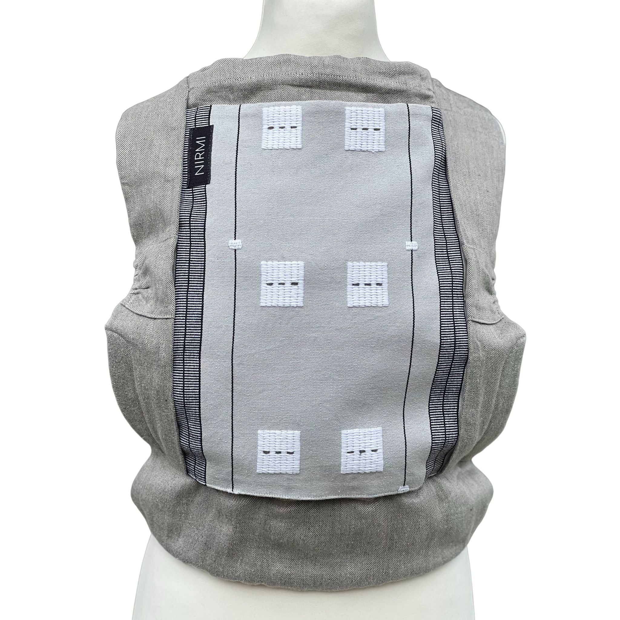 NIRMI Babytrage aus Leinen & Wolle, mit Patch Xchup Loxa (Mexiko)