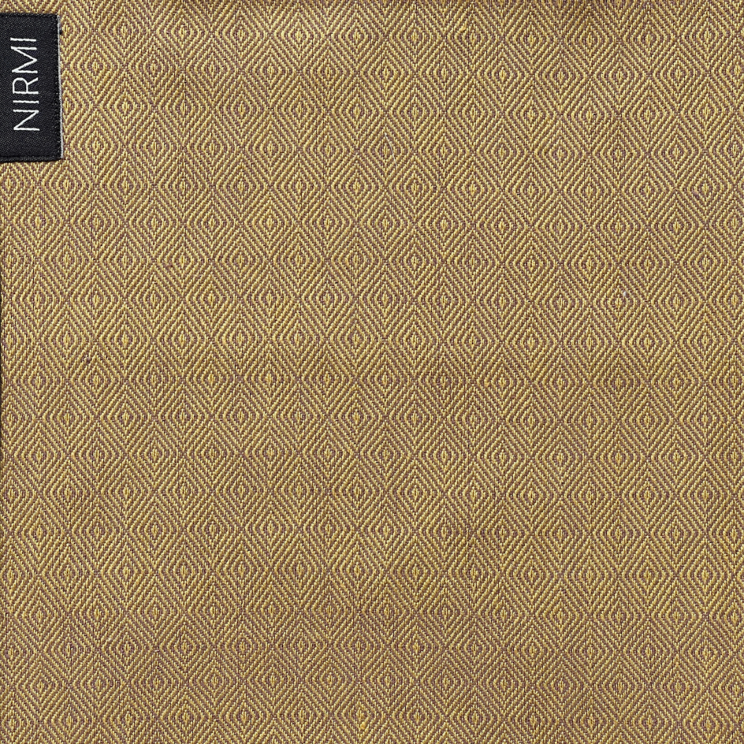 NIRMI Babytrage aus Leinen & Wolle, mit Patch Diamante Senf (Mexiko)